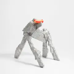 Rachel Harrison, Hotdog Dog, 2011, sculpture comprising metal and polyurethane