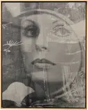 David Noonan, Untitled, 2012, silkscreen on linen collage laid down on board, in artist's frame
