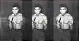 Russell Young, Mohammed Ali, 2011, acrylic, enamel, diamond dust and silkscreen on linen