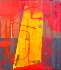 Alex Hubbard, Untitled, 2013, acrylic, enamel, resin and fiberglass on canvas stretched over panel