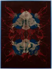 Mai-Thu Perret, Untitled, 2013, acrylic on carpet laid down on board