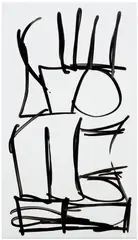 Aaron Garber-Maikovska, Lily Stack, 2013, ink and acrylic on archival gator board