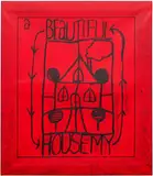 Matt Mullican, Untitled (Learning from the person's work: House, red)