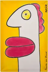 Thierry Noir, Rainer am Strand, 1993, acrylic on canvas