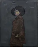 Oluwole Omofemi, Defender of Truth, 2023, oil and acrylic on canvas