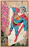 D*Face, Superman, 2008, acrylic and screenprint on paper collage on board, in artist's frame