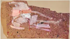 Martha Jungwirth, Untitled, 2017, oil and tape on paper laid down on canvas