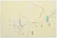 Not Quite Armageddon by Julie Mehretu, 1997, ink and acrylic on canvas laid down on panel, sold Jun 2026