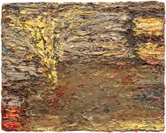 Frank Auerbach, Reclining Model in the Studio, 1961-63, oil on board