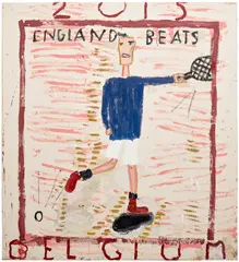 Rose Wylie, Andrew Murray, 2015, oil on canvas laid down on canvas