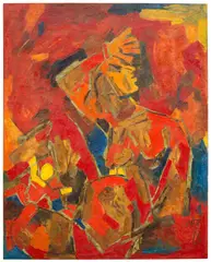 M. F. Husain, Untitled, 1970, oil on canvas