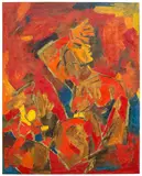 M. F. Husain, Untitled, 1970, oil on canvas