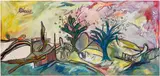 Lancelot Ribeiro, Landscape, 1965, oil on canvas