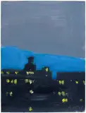 Alex Katz, Manhattan at Night, 2006, oil on board