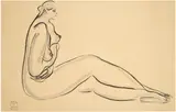 Sanyu, Untitled, ink on paper