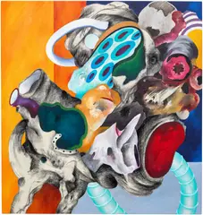 Ahmed Alsoudani, Untitled, 2012, acrylic and charcoal on canvas