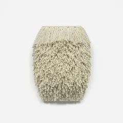 Paola Pivi, Untitled, 2001, beads and string on panel