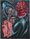 Ernst Neizvestniy, Pygmaleon and Galatea, 1988, acrylic on canvas
