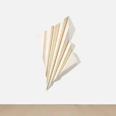 Katja Strunz, Extensions III, 2003, paint on wood, in 3 parts