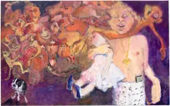 Eva Beresin, Crocodile Tears, 2021, acrylic and oil on canvas