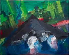 Rainer Fetting, CNN, 1991, oil on canvas