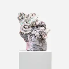 Rebecca Warren, Cologne, 2005, hand-painted clay on painted MDF plinth