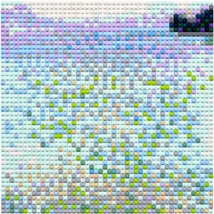 Ai Weiwei, On Attersee, 2024, LEGO bricks mounted on aluminium