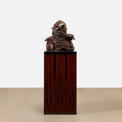Jonathan Meese, Zeus, 2007, bronze and marble, on artist's wooden plinth