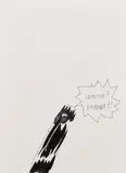 Untitled (SOMEBODY? ANYBODY?!) by Raymond Pettibon, 1998, acrylic, ink and graphite on paper, offered Jun 2026