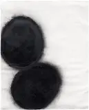 Donald Sultan, Black Eggs April 20 1988, 1988, charcoal on paper