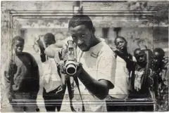 JR, 28 Millimeters, Portrait of a Generation Ladj ly, 2008, photographic print on paper laid down on wood