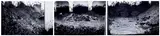 Santiago Sierra, House in the Mud, 2005, chromogenic print on Forex, mounted, triptych