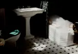 Laurie Simmons, Black Bathroom (April 16, 1997)