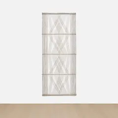 Peter Collingwood, Macrogauze M.49 NO.9, 1990, linen and steel rods