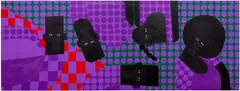 Jon Key, Chosen Family No. 21, 2021, acrylic on panel, diptych