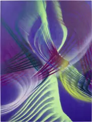 Andrea Marie Breiling, Graphium, 2023, spray paint on canvas