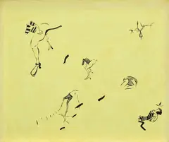 Sue Williams, Sparse, 1995, oil on canvas