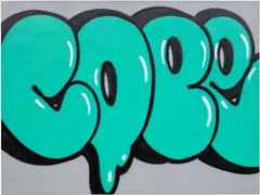 Cope 2, Bubble, 2013, spray paint and acrylic on canvas