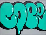 Cope 2, Bubble, 2013, spray paint and acrylic on canvas