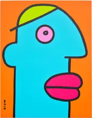Thierry Noir, My brand-new shoes give me a nice and cool look, 2022, acrylic on canvas