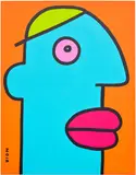 Thierry Noir, My brand-new shoes give me a nice and cool look, 2022, acrylic on canvas