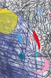 Oscar Murillo, Untitled, 2016, oil, oil pastel and inkjet on paper, double-sided