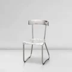 Gio Ponti, Chair, designed for the Montecatini S.A. offices, Milan, circa 1938, aluminium