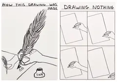 David Shrigley, Two works: (i-ii) Untitled, 2013, (i) ink on paper (ii) ink on paper