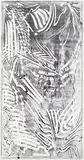 Kika Karadi, Untitled, 2013, oil-based ink on lead-primed Belgian portrait linen