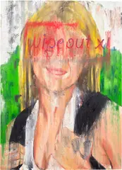 Parker Ito, The Most Infamous Girl in the History of the Internet, 2014, oil on canvas