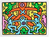 Keith Haring, Untitled (L. p. 50), 1985, Screenprint in colours, on BFK Rives paper, with full margins