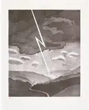 David Hockney, Lightning, from The Weather Series (G. 441, S.A.C. 139, M.C.A.T. 130), 1973, Lithograph and screenprint in colours, on Arjomari paper, with full margins