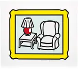 Roy Lichtenstein, Red Lamp (C. 279), 1992, Lithograph in colours, on BFK Rives paper, with full margins
