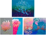 Andy Warhol, Kiku (F. & S. 307-309), 1983, The complete set of three screenprints in colours, on BFK Rives paper, the full sheets